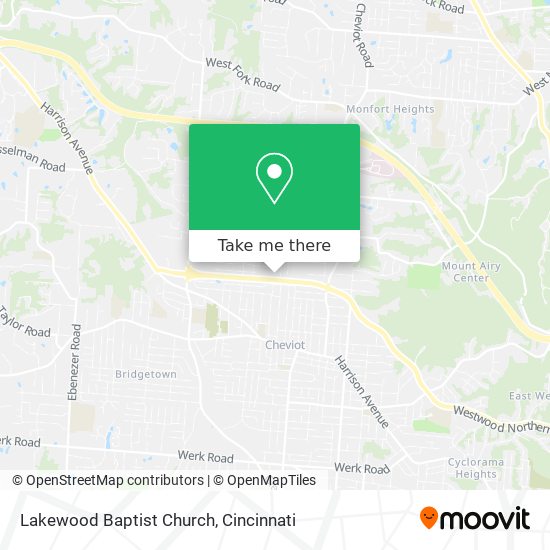 Lakewood Baptist Church map