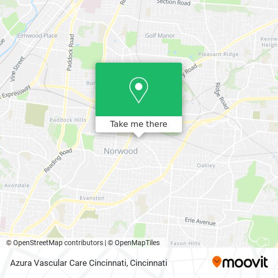 Azura Vascular Care Cincinnati map