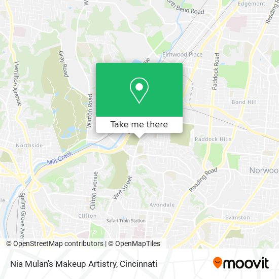 Nia Mulan's Makeup Artistry map