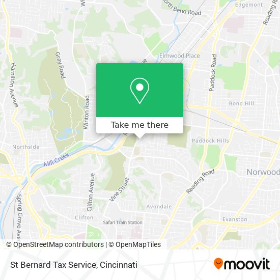 Mapa de St Bernard Tax Service