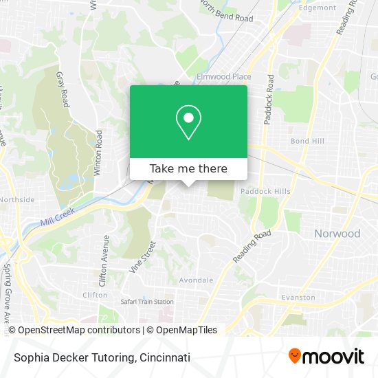 Sophia Decker Tutoring map