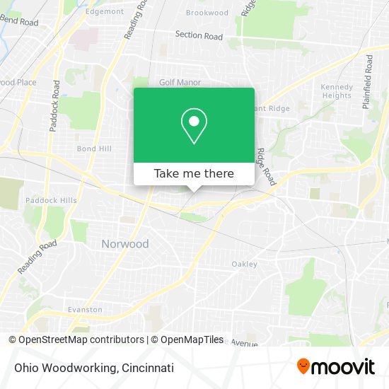 Ohio Woodworking map