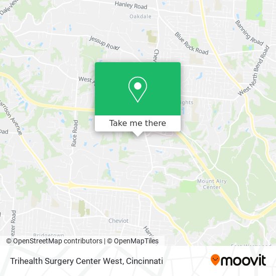 Trihealth Surgery Center West map