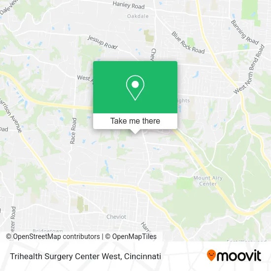 Mapa de Trihealth Surgery Center West