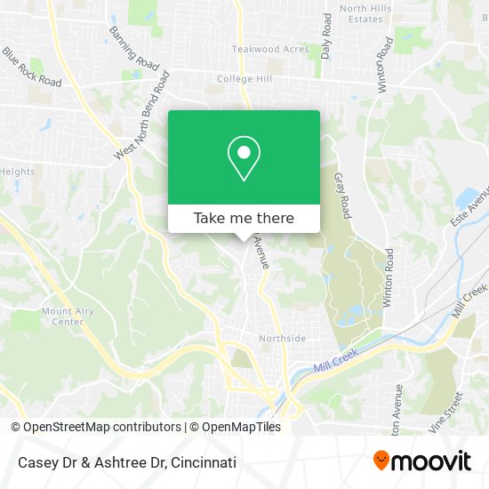 Casey Dr & Ashtree Dr map