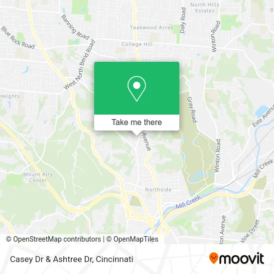 Casey Dr & Ashtree Dr map