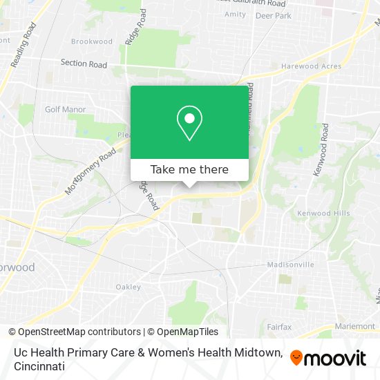 Uc Health Primary Care & Women's Health Midtown map