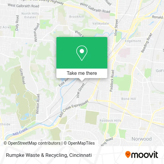 Rumpke Waste & Recycling map
