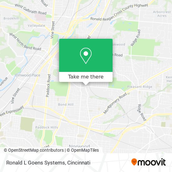Mapa de Ronald L Goens Systems