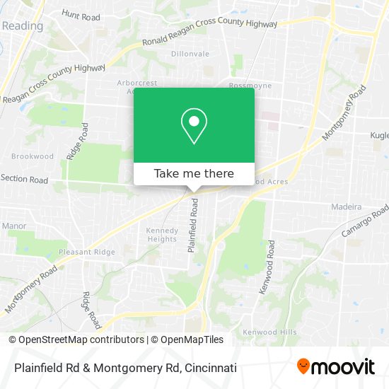 Plainfield Rd & Montgomery Rd map