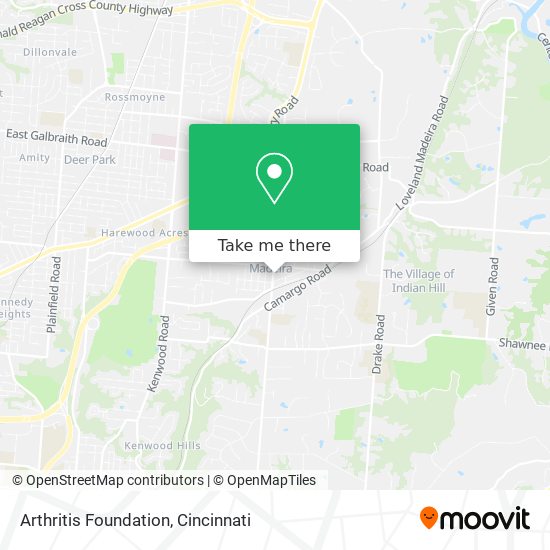 Mapa de Arthritis Foundation