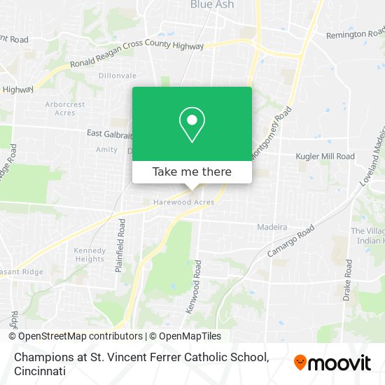 Mapa de Champions at St. Vincent Ferrer Catholic School