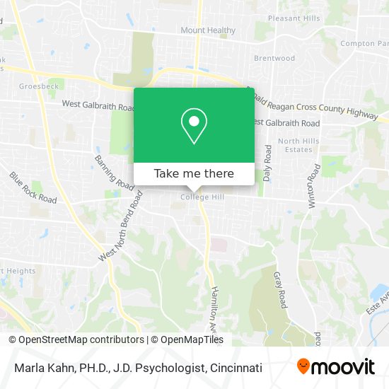 Mapa de Marla Kahn, PH.D., J.D. Psychologist