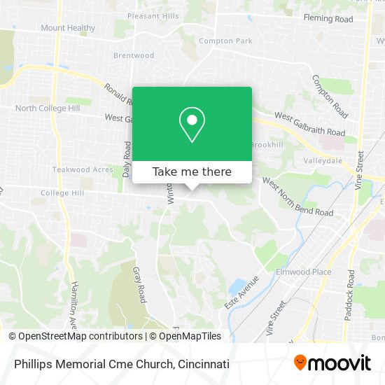 Phillips Memorial Cme Church map