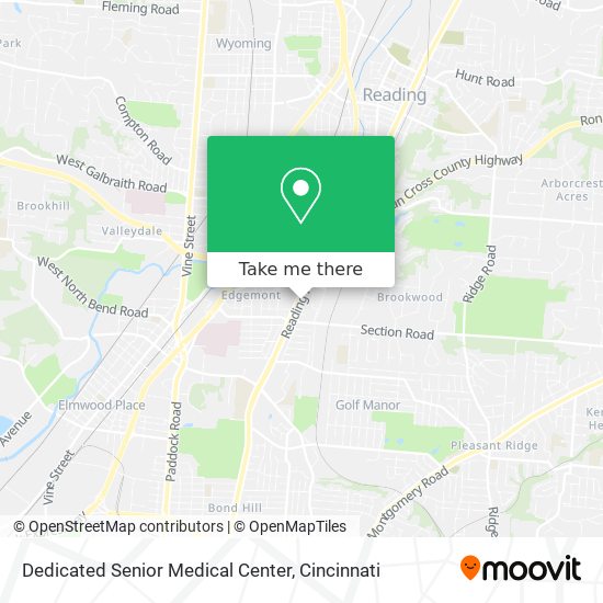 Dedicated Senior Medical Center map