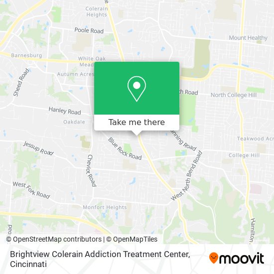 Brightview Colerain Addiction Treatment Center map
