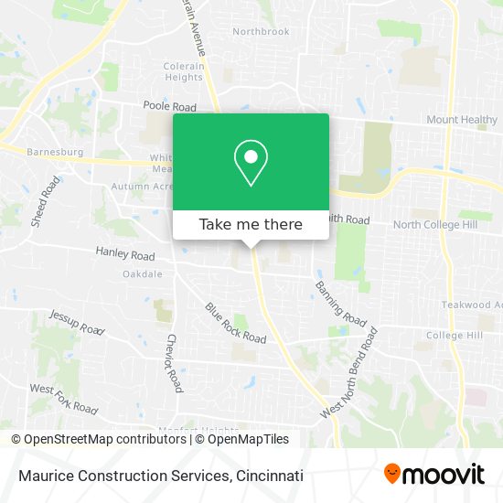 Maurice Construction Services map