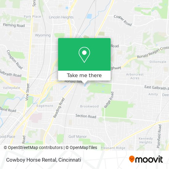 Cowboy Horse Rental map