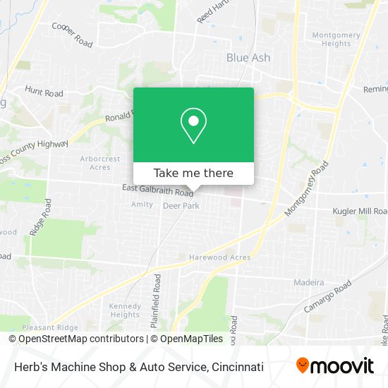 Herb's Machine Shop & Auto Service map
