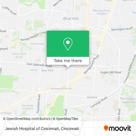 Mapa de Jewish Hospital of Cincinnati