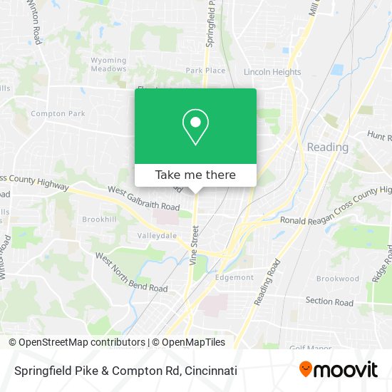 Mapa de Springfield Pike & Compton Rd
