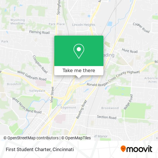 Mapa de First Student Charter