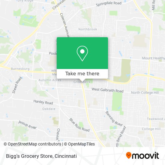 Bigg's Grocery Store map