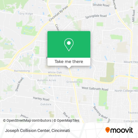 Joseph Collision Center map