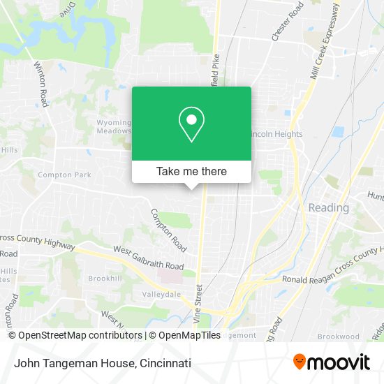 John Tangeman House map