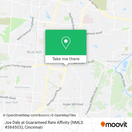 Mapa de Joe Daly at Guaranteed Rate Affinity (NMLS #384503)