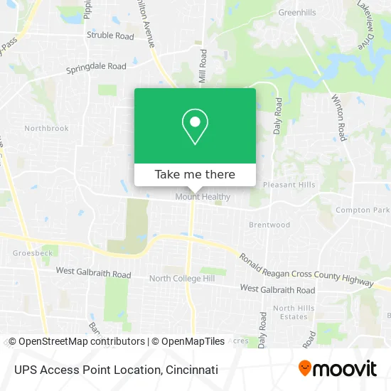 UPS Access Point Location map