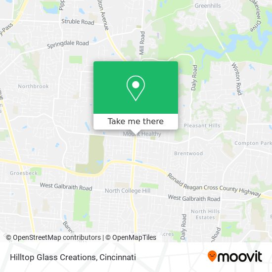 Hilltop Glass Creations map