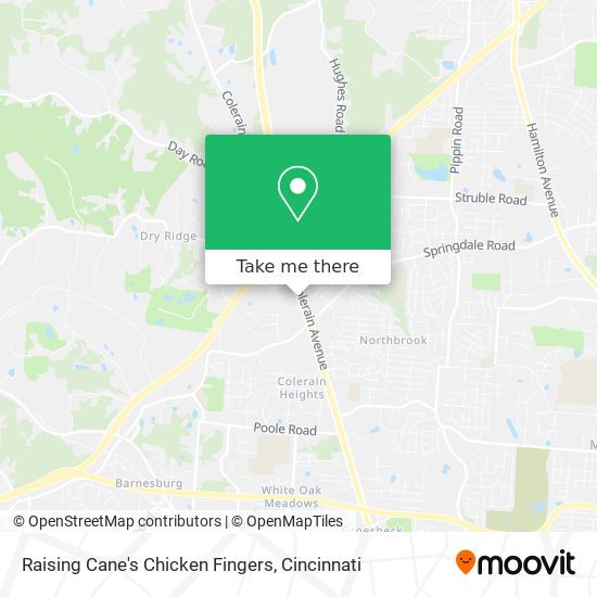 Mapa de Raising Cane's Chicken Fingers