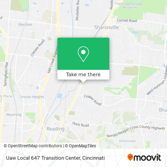 Uaw Local 647 Transition Center map