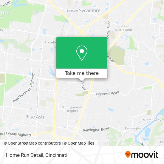 Mapa de Home Run Detail