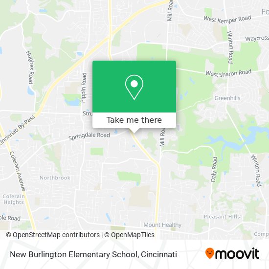 New Burlington Elementary School map