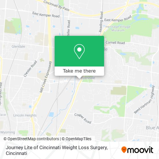 Journey Lite of Cincinnati Weight Loss Surgery map