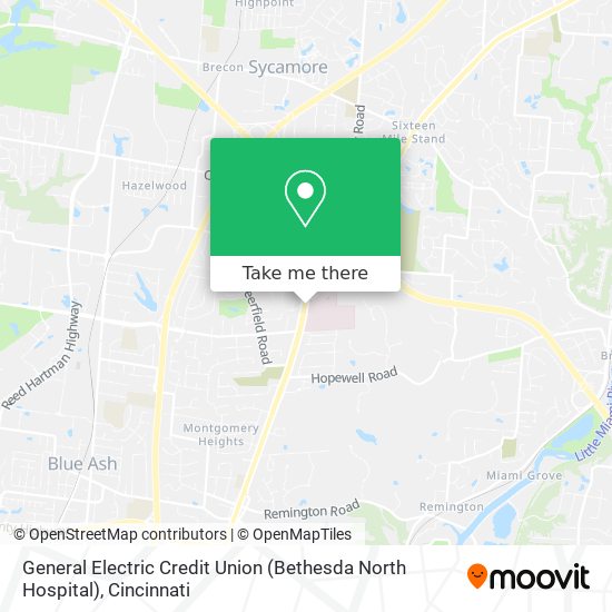 General Electric Credit Union (Bethesda North Hospital) map