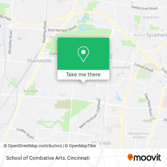 School of Combative Arts map