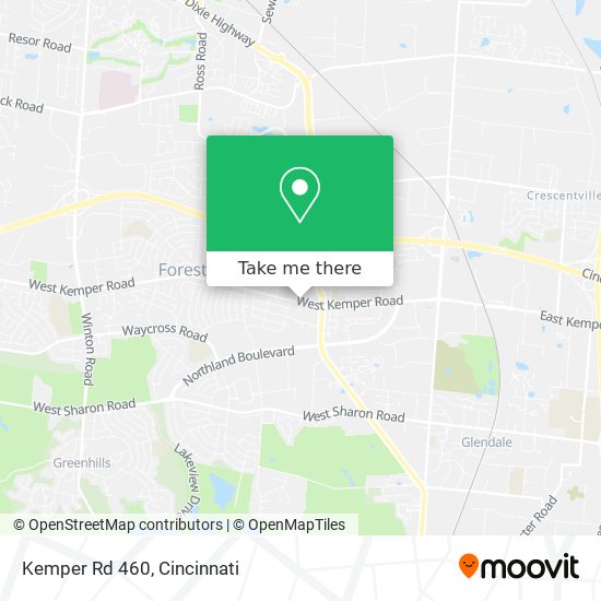 Mapa de Kemper Rd 460