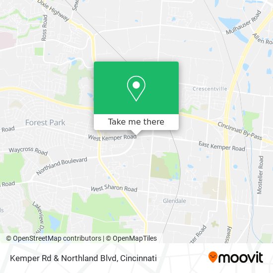 Mapa de Kemper Rd & Northland Blvd