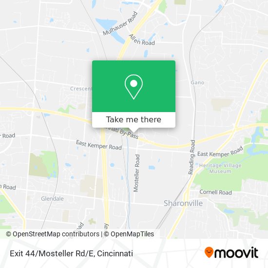 Mapa de Exit 44/Mosteller Rd/E