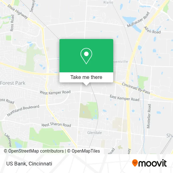 US Bank map