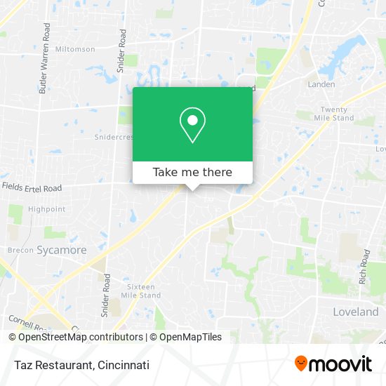 Taz Restaurant map