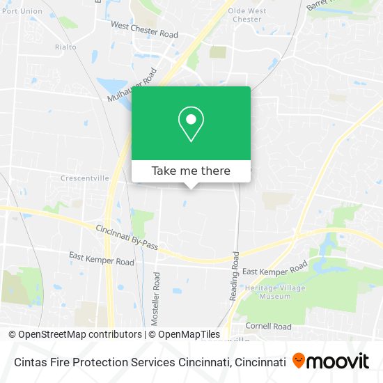 Cintas Fire Protection Services Cincinnati map