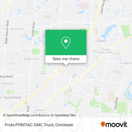 Pride PONTIAC GMC Truck map