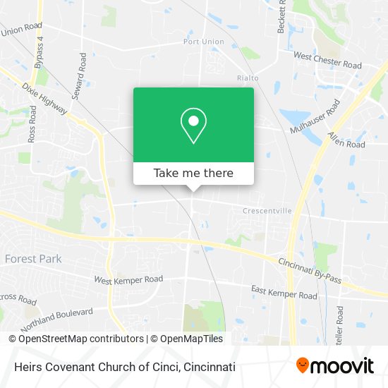 Heirs Covenant Church of Cinci map