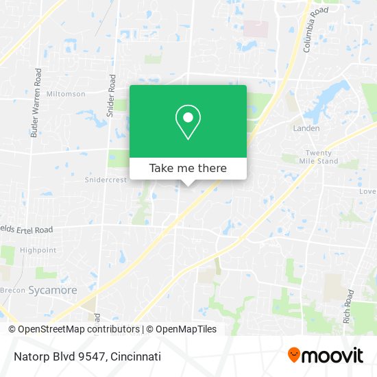 Natorp Blvd 9547 map