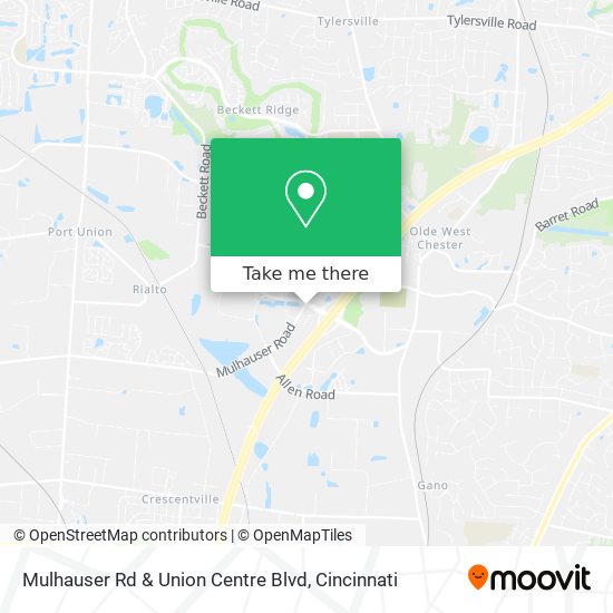 Mapa de Mulhauser Rd & Union Centre Blvd