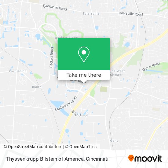 Thyssenkrupp Bilstein of America map